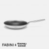 Panvica FABINI & Těhotnej kuchař 2.0, ø 26 cm - Nerezová beznitová panvica s hybridným keramickým povrchom bez pokrievky