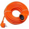 Blow 98-756# Prodlužovací kabel pr-160 1 zásuvka s uzemněním 20 m oranžová (3x1,5 mm)