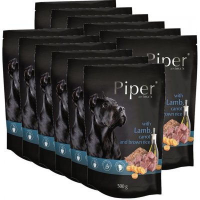 Piper Adult s jahňacinou, mrkvou a hnedou ryžou 12 x 500 g