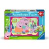 Ravensburger - Puzzle 2x24 Prasiatko Peppa: Dieťa - 1-39 dielov