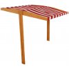 Strieška pre detské drevené pieskovisko Baby Mix 120x120 cm červeno-biela