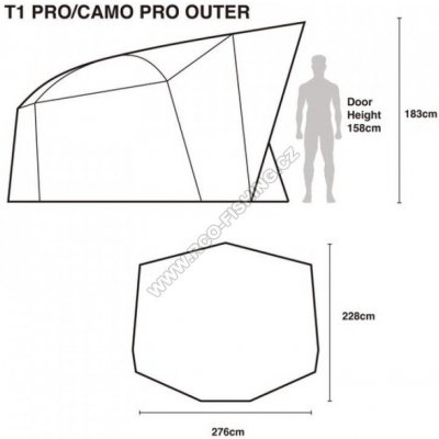 Nash bivak Titan T1 Pro/T1 Camo Pro