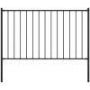 Plotový panel Woerden se sloupky ocelový 1,7x0,75 m černý 145209