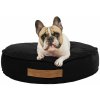 INTERMEDIC SK Okrúhly peliešok pre psa z plyšu s ortopedickou penou Farba: Č, Veľkosť: Priemer - 60 cm