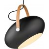 Halo Design 734382 - Závesný luster na lanku DC 1xE27/40W/230V priemer 40 cm čierna/dub 734382 + záruka 3 roky zadarmo