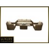 Deokork Ratanová modulová zostava BORNEO LUXURY pre 5 osôb (hnedá)
