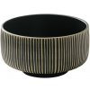 Bauscher Playground NARA miska 15 cm reliéf černo/bílá
