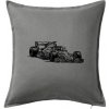 Formula v závode - Vankúš 50x50 - 50x50 - Iba poťah ( Tmavosivý melír )