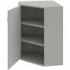 Hobis Policová skriňa Strong L, 80x115,2x40 cm, sivá/sivá