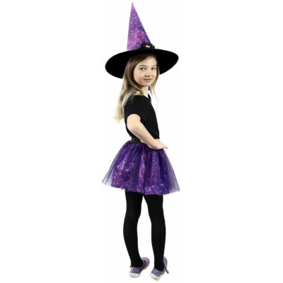 Rappa Detský kostým Čarodejnícka Tutu sukňa s klobúkom