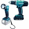 MAKITA Aku vŕtací skrutkovač so svietidlom Li-ion 18V/1,5Ah DDF453SYEL