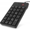 C-TECH klávesnice numerická KBN-01, 23 kláves, USB slim black