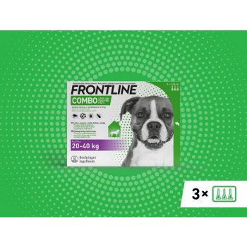 Frontline Combo Spot-On Dog L 20-40 kg 3 x 2,68 ml