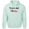 Trust me I´m an Ing. / Ver mi som Ing. - Oversized mikina pánska Moon - kratšia + širšia - 2XL ( Frost )