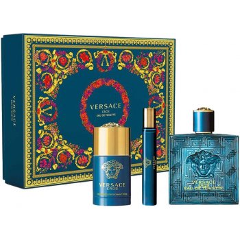 Versace Eros EDT 100 ml + EDT 10 ml + deostick 75 ml darčeková sada