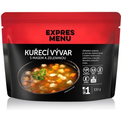 Expres menu Kurací vývar s mäsom a zeleninou 330 g
