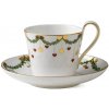 Royal Copenhagen Porcelánová šálka s podšálkou Star Fluted Christmas 270 ml