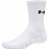 Ponožky Under Armour Performance Cotton 3p Crw White/White/Ultimate Black XL