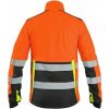 CXS CXS Bunda BENSON, výstražná, soft Shell, oranžovo - čierna - S Oranžová-Čierna, S