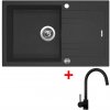 Sinks LINEA 780 XC Granblack + Vitalia čierná matná