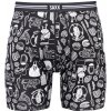 Pánske boxerky SAXX, VIBE XTRA SOFT COMFORT BOXER BRIEF FLY Čierna,Biela M