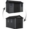 KETER NEWTON PLUS WIDE 11 x 7,5 záhradný domček, 230 x 350 x 246 cm, sivý 17212880