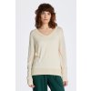 SVETER GANT FINE KNIT V-NECK CREAM