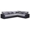 Arkos Rozkladacia rohová sedacia súprava Nero, sivá (sedák/korpus - inari 91/96+pod. inari96)