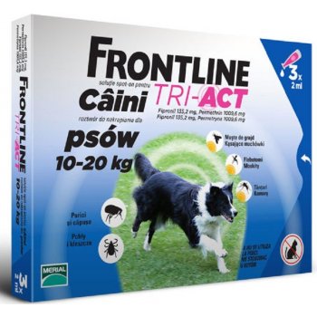 Frontline Tri-Act Spot-On Dog M 10-20 kg 3 x 2 ml