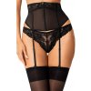 Podväzkový pás Obsessive Serena Love garter belt - výpredaj Farba: Čierna, Veľkosť: XS/S