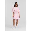 ŠATY KARL LAGERFELD A-LINE PUFF SLEEVE DRESS LILAC SACHET