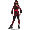 Ninja detský uni kostým - věk 10 - 12 roků - 142 - 148 cm