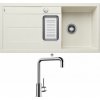 Blanco METRA 6 S biela soft s excentrom 527116 + Blanco MILI chróm 519413