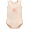 PINOKIO Body bez rukávov Summer Garden dievča béžová veľ. 86