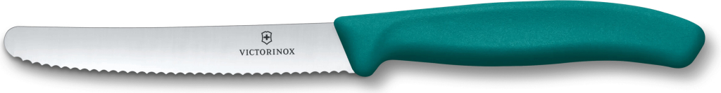 Kuchynský nôž Victorinox zubkovaný Kale Green 6.7834.C1