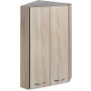Aqualine ZOJA/KERAMIA FRESH horná skrinka rohová 35x76x35cm, dub platin 50333