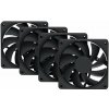 HYTE ventilátor 120mm PWM / barva Pitch Black / 1500rpm / 72CFM / ABS / 4-pin / sada 4x ventilátor FAN-HYTE-FA12-BB-4