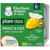 Gerber Organic Rastlinný dezert Mango a kiwi s kokosovým mliekomod 6. m 4 x 90 g