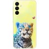 Odolné silikónové puzdro iSaprio - Leopard With Butterfly - Samsung Galaxy A15 / A15 5G