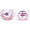 Philips AVENT ortodontický 2 ks Sloníci fialová