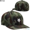 Fox šiltovka Fox Head Camo tech flexfit, zelený maskáč, L/XL