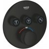 Grohe Grohtherm SmartControl vaňová/sprchová batéria podomietková s termostatom čierna 291212430