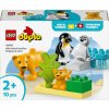LEGO 10442 DUPLO Town Wildlife Families: Stavebnice Tučňáci a lvi