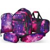 Baagl Školský batoh pre dievčatá Skate max Galaxy 5dielny set