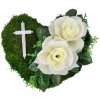 Dekoračný smútočný machový veniec 