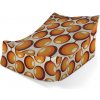 Sablio Sedací vak Lounge Karamelové kruhy - 80 x 95 x 50 cm