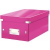 Leitz 604223 Škatuľa stredná Click & Store ružová WOW