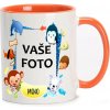 HRNČEK S FOTKOU FAREBNÝ RÁMIK ZVIERATKÁ 1 350 ML FOTOPOŠTA Farba: ORANŽOVÝ
