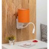 | Brilagi -LED Flexibilná nástenná lampa NUBILA 1xE27/25W/230V + LED/3W biela/oranžová | BG1559+BG2453