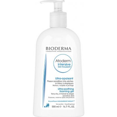 Bioderma Atoderm Intensive Gel Moussant jemný čistící a mycí gel proti podráždění 500 ml